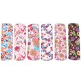 thumbnail image 1 of Lot de 6 serviettes hygiéniques lavables en charbon de bambou pour femmes (M 18 x 25 cm) (M09, M14, M08, M06, M10, M07), 1 of 4