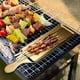 thumbnail image 3 of Plato Rectangular Macarena Bandeja para Servir Comida Dorado 429x115cm, 3 of 8