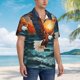 thumbnail image 3 of Fotbe Textured Bald Eagle Camisa Hawaiana para Hombre Unisex – Camisa Casual de Verano con Botones de Manga Corta de Algodón y Lino,Medium, 3 of 7