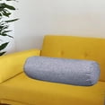 thumbnail image 4 of Lijie Coussin Rond Cylindrique Accessoires de Soutien Dorsal Housse Lavable Gris, 4 of 6