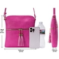 thumbnail image 4 of Solene Bolso Bandolera Mediano Ligero para Mujer con Borla, Bolsos Bandolera de Tamaño Perfecto para Uso Diario, Viajes, 4 of 5