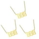 thumbnail image 1 of Jumpingount Number Charm Necklace Golden Women Universal Steel Jewelry Accessories Choker Chain Stainless Ladies Neck Long Type1 NO1 Jumpingount CBP589087, 1 of 6
