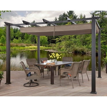 Garden Winds Replacement Canopy Top Cover for Arched Pergola with ...