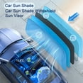 thumbnail image 4 of Mdesiwst Sunshade Foldable Light Blocking Heat Insulation UV Protection Summer Car Windshield Cover Sun Shade Visor Protector Interior Accessories, 4 of 6