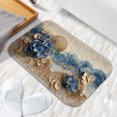 thumbnail image 2 of 1pc Sea Scene with Hydrangeas Absorbent Non-Slip Bathroom Thickened Flannel Rug Decor,Soft,Quick Drying,Suitable For Indoor/outdoor Use,Bathrooms,Bedrooms,Kitchens,Terrace,Laundry Rooms,16"x24", 2 of 9