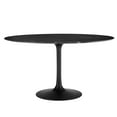 thumbnail image 2 of Modway Lippa 54" Round Artificial Marble Dining Table in Black Black, 2 of 7