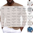thumbnail image 3 of Mifsaly Mens Henley Shirts Long Sleeve Band Collar Button Down Tops Lightweight Casual Classic Fit office Vacation Outfits Coffee,XXL, 3 of 8