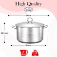 thumbnail image 3 of Olla 6.3QT Acero Inoxidable Alpine Cuisine SCP-24, 3 of 5