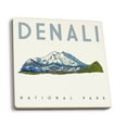 thumbnail image 1 of Denali National Park, Alaska, Denali Peak (Absorbent Ceramic Coasters Set of 4 Matching Images, Cork Back, Kitchen Table Decor), 1 of 3