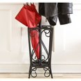 thumbnail image 3 of Southern Enterprises Brighton Coat Rack and Umbrella Stand in Painted Black, 3 of 5