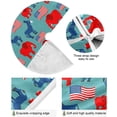 thumbnail image 2 of FMSHPON American Flag Elephant Donkey Xmas Christmas Tree Skirt Stand Mat for Holiday Party Decoration Indoor Outdoor 48 inches, 2 of 6