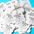 thumbnail image 4 of Ksopiavobs 150 PCS Paper Gift Tags Thank You Gift Tags with String for DIY Thanksgiving Day Halloween Christmas Wedding Party Favors, 4 of 7