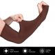 thumbnail image 2 of Balery Brown Mangas Refrescantes para Brazos para Hombre y Mujer – Transpirables y Absorbentes de Humedad para Mujeres, Hombres y Niños, 2 of 7