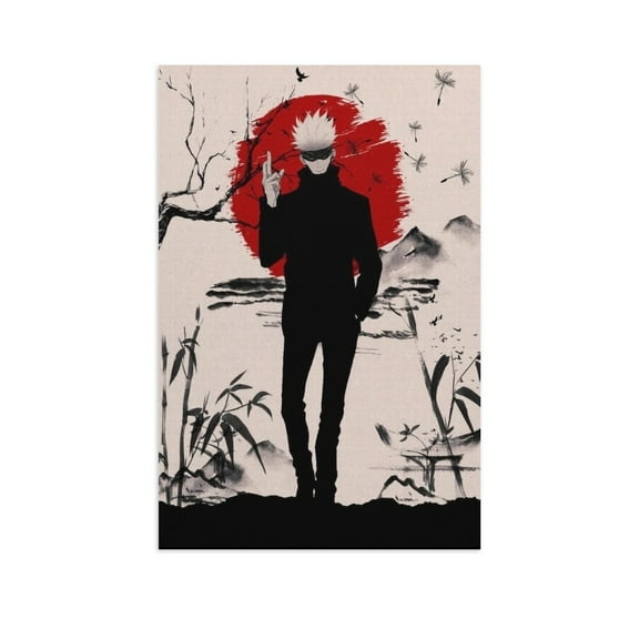 Jujutsu Kaisen Canvas Art Posters for Bedroom Living Room Bathroom Wall Decor Poster Unframe 12x18inch