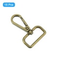 thumbnail image 3 of Uxcell 15Pack Swivel Clasps, 1" D Ring Lobster Clasp Claw Push Gate Snap Hook, Bronze, 3 of 6