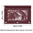 thumbnail image 2 of Unique Bargains Pencil Case for 3 Ring Binder with Smooth Zipper Wine Red, 2 of 7
