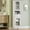 White, variant on Amlancher 66.4in Tall Narrow Bathroom Storage Cabinet, Linen Tower with Door and Drawers for Small Spaces, Green