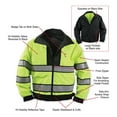 thumbnail image 4 of Rothco Reversible Hi-visibility Uniform Jacket - Yellow/Black, 2X-Large, 4 of 4