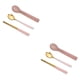 thumbnail image 4 of Yuarrent Juego de cubiertos Cubiertos Utensilio de viaje de acero inoxidable 304 Las reuniones familiares incluyen vajilla con estuche Rotgold 2Conjunto, 4 of 6