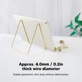 thumbnail image 4 of Plate Stands for Display, Metal Plate Stands Iron Plate Holder Picture Display Stand for Tablet PCs CD Records Books, Book Stands Picture Frame Holders Tabletop Easel Stand, 4 of 7