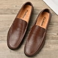 thumbnail image 4 of Men's Casual Loafers Slip On Leather Shoes Lightweight Driving Shoes Moccasins Classic Penny Loafer Flats Boat Shoes, 4 of 9