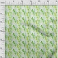thumbnail image 2 of oneOone Viscose Chiffon Light Green Fabric Liquid Drip Abstract Quilting Supplies Print Sewing Fabric By The Yard 42 Inch Wide, 2 of 4