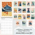 thumbnail image 4 of 2026 Wall Calendar Art Floral, Aesthetic 18 Months Wall Calendar from January 2026 - June 2027,  World Travel Modern  Monthly Calendar for  Office Decor, 8.2" x 23" Open, 4 of 7