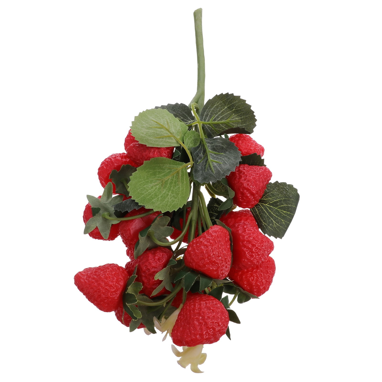 Artificial Strawberries Rich Red Fake Strawberry Faux Holly Berries