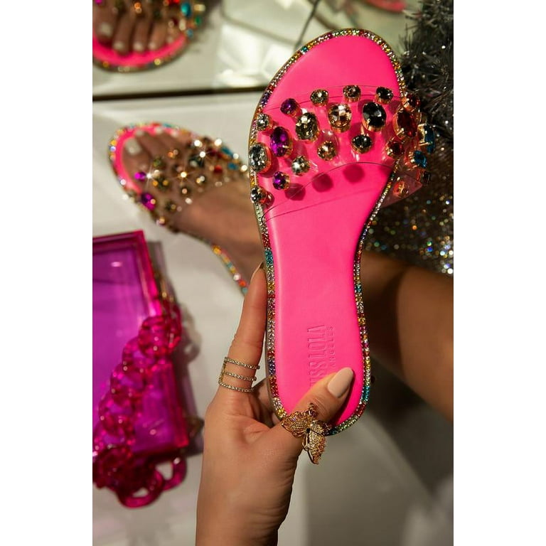 Liliana hot sale rhinestone sandals