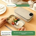 thumbnail image 2 of Portable Rechargeable Electric Lunch Box, Cordless Stainless Steel Food Warmer with Smart Timer, Temperature Display & Leak‑Proof Lid for Work and Travel, 2 of 7