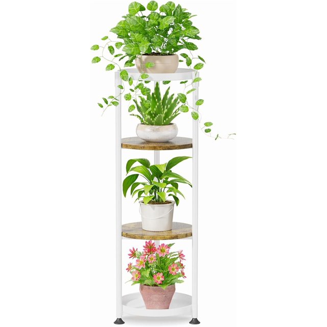 Metal & Wood Plant Stand Indoor & Outdoor Multi Levels lbs Capacity