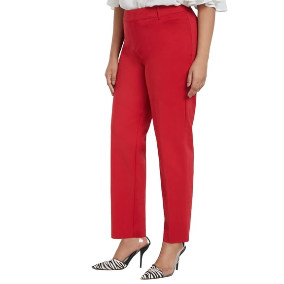 ELOQUII Women's Plus Size Tall Kady Fit Double-Weave Pant