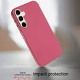 thumbnail image 2 of For Samsung A17 5G Classy Slick Chromed Around Hybrid Case Cover - Hot Pink, 2 of 3