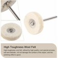 thumbnail image 4 of 10Pcs Polishing Wheel 25mm Wool Felt Buffing Wheels Drill Bit Grinder Wheels Brushes Rotary Tool With Handle,, 4 of 5