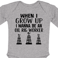 thumbnail image 4 of Inktastic Future Oil Rig Worker Boys or Girls Long Sleeve Baby Bodysuit, 4 of 5