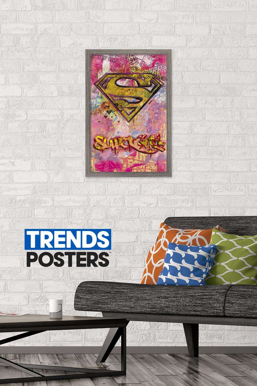 DC Comics - Supergirl Wall Poster, 14.725" x 22.375", Framed
