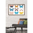 thumbnail image 2 of Watercolor Butterflies Wall Poster, 22.375" x 34", Framed, 2 of 3