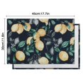thumbnail image 5 of Set of 6 Lemon Placemats, Flax Linen Machine Washable Table Mats, Wrinkle Free and Heat Resistant with Fresh Yellow Fruit Design for Bright Summer Homes, 5 of 5