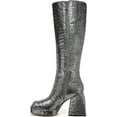 thumbnail image 2 of Circus By Sam Edelman Kylie Stardust Silver Square Toe Knee High Block Heel Boot (Stardust Silver, 6), 2 of 4