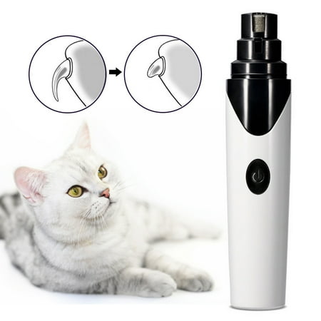Ultra Quiet Pet Nail Grinder for Dogs Electric Rechargeable USB Charging Dog Nail Grinder Trimmer Clipper for Small Medium Large Dogs Cats and Other Animal