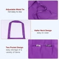 thumbnail image 4 of 2pack Kitchen Cooking Aprons Polyester Art Aprons Pottery Apron Artist Painting Apron Purple, 4 of 5
