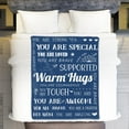 thumbnail image 6 of Get Well Blanket, Breast Cancer Gifts for Women, Get Well Soon Gift for Mom Sister Friend Coworker, Feel Better After Surgery Gifts, Sympathy Inspirational Healing Blanket (Navy Blue), 6 of 6