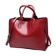 thumbnail image 4 of Elegante bolso de mano de cuero para mujer, bolso de mano de gran capacidad, bolso de compras Rojo, 4 of 8