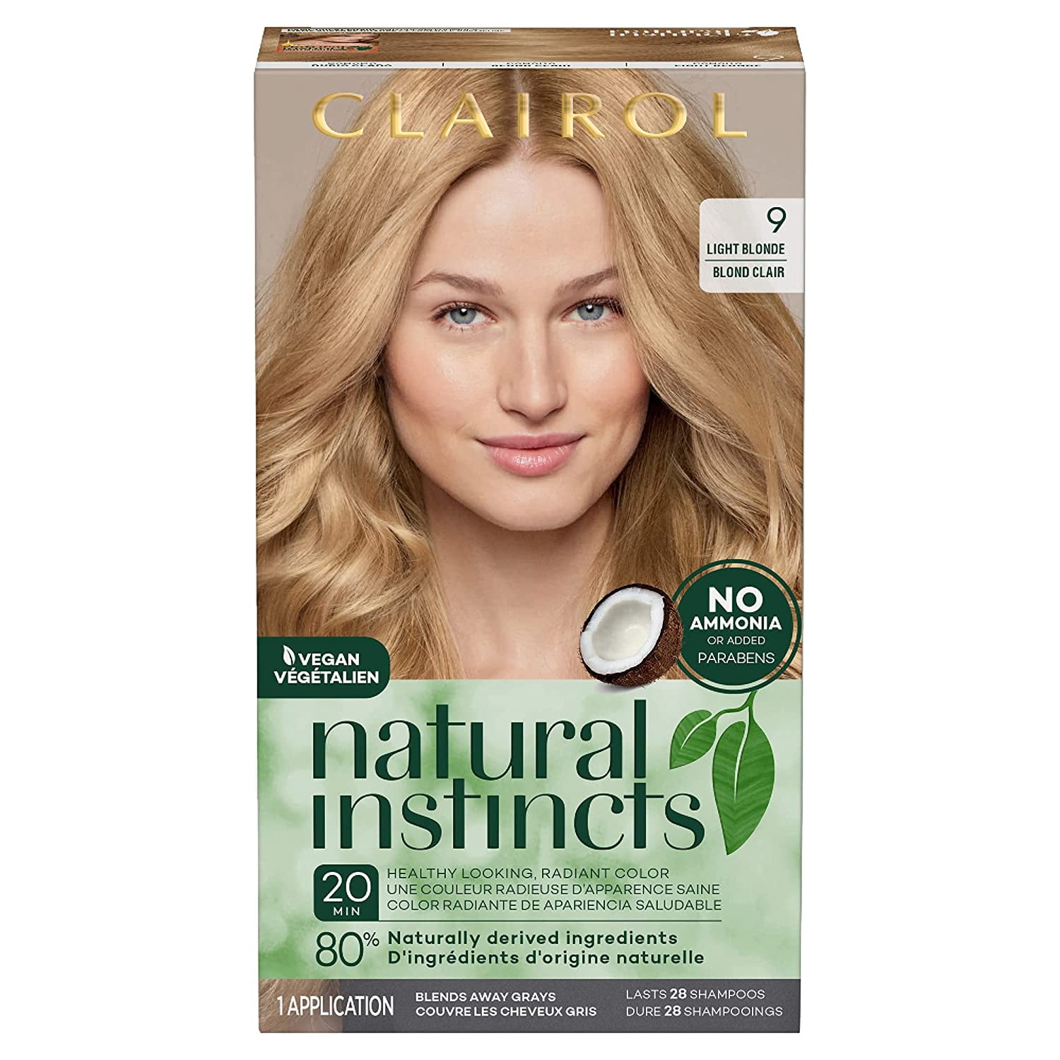 Natural Instincts Demi Permanent Hair Dye 9 Light Blonde Hair Color