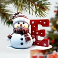 thumbnail image 3 of Adornos Navideños con Letras 2025, Colgante de Ciervo Navideño, Decoración de Madera para Mesa, Adornos Personalizados, 3 of 6