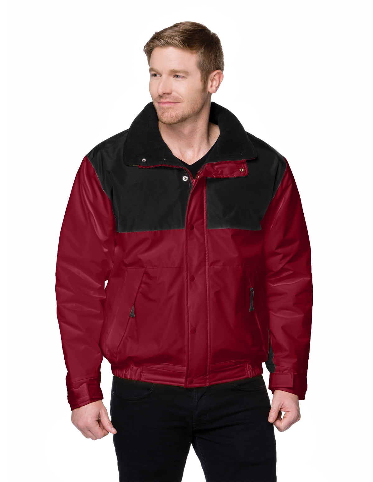 TriMountain TriMountain Colorblock Nylon Jacket With Fleece Lining