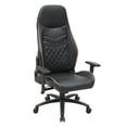 thumbnail image 4 of Gra Faux Leather Gaming Chair, Black and Brown, 4 of 8