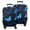Black Blue Butterfly, variant on Beige Leaf Butterfly Pattern Luggage Cover Fashion Suitcase Cover Baggage Covers Fit 25-28 Inch Luggage (Go Travel)