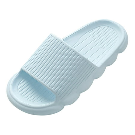 

Ediodpoh Fashion Four Seasons Women Slippers Indoor Home Bathroom Non Light Open Toe Comfortable Women Slippers Sky Blue 8