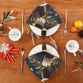 thumbnail image 3 of Iauyy Satin Napkins Set of 4- Navy-eagle Star DIY Printing Decoration Cloth Napkin- Easy Care for Home/Party, 3 of 8